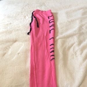 Pink sweatpants